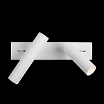 Бра с двумя цилиндрическими повортными спотами белого цвета Trumpet tube варинант исполнения - 7 | Loft Concept в Казани