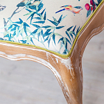 Банкетка из массива бука с цветочным принтом Beige Chinoiserie Garden Banquette варинант исполнения - 2 | Loft Concept в Казани