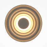 Бра круглое Soft Halo бежевый варинант исполнения - 2 | Loft Concept в Казани