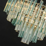 Дизайнерская люстра AQUA Blue Lagoon бирюзовое стекло несколько ярусов варинант исполнения - 2 | Loft Concept в Казани