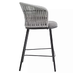 Стул барный с декоративным плетением на спинке и подлокотниках Chair Weave варинант исполнения - 1 | Loft Concept в Казани