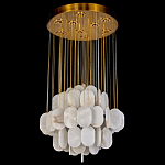 Люстра с овальными подвесками из натурального камня Spatial Composition варинант исполнения - 3 | Loft Concept в Казани