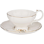 Чайный набор  белого цвета из фарфора на 6 персон 12 предметов Shine Porcelain варинант исполнения - 1 | Loft Concept в Казани