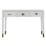 Дизайнерский Письменный стол Elsa Dreams White с тремя ящиками варинант исполнения - 5 | Loft Concept в Казани