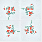 Плитка с узором Земляника варинант исполнения - 1 | Loft Concept в Казани