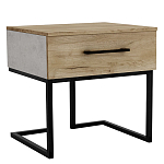 Тумба прикроватная с ящиком в стиле лофт Urban Style Space 2 варинант исполнения - 1 | Loft Concept в Казани