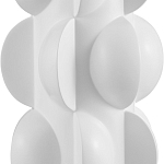 Настольная лампа белая с тканевым абажуром в форме цилиндра Morphing варинант исполнения - 1 | Loft Concept в Казани