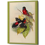 Постер на холсте с изображением птиц Blooming Birds Poster варинант исполнения - 4 | Loft Concept в Казани