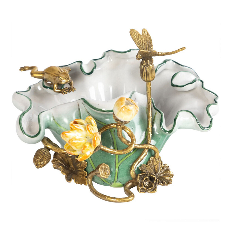 Чаша фигурная с обитателями леса и цветами Eden Garden Мульти Бронза в Казани | Loft Concept 