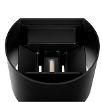 Уличный настенный светильник цилиндрической формы черного цвета из металла Urban Minimalist варинант исполнения - 4 | Loft Concept в Казани