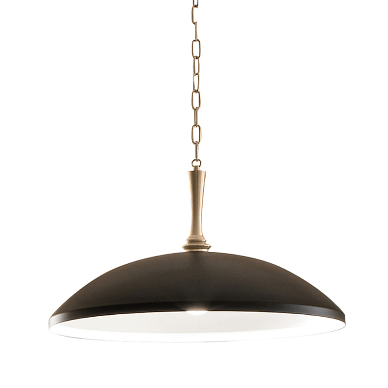 Подвесной светильник с широким куполообразным плафоном Kichler Бронза Белый Черный в Казани | Loft Concept 