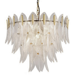 Люстра Textured Glass Petals Chandelier