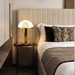 Настольная лампа c абажуром в форме купола из натурального камня  Heavenly Harmony варинант исполнения - 5 | Loft Concept в Казани