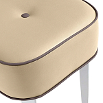 Квадратный мягкий пуф на белых ножках Winton Pouf Square варинант исполнения - 20 | Loft Concept в Казани