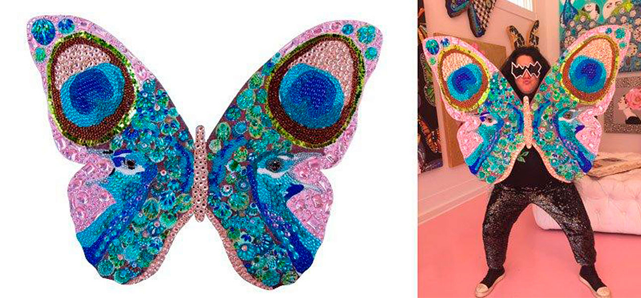 Картина “Peacock Bedazzled Butterfly Cut Out” Картина “Peacock Bedazzled Butterfly Cut Out” - Loft-Concept в Казани