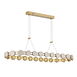 Люстра овальная с круглыми светодиодными источниками света Maxine Light варинант исполнения - 3 | Loft Concept в Казани