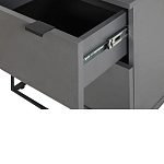 Тумба прикроватная цвета графит с ящиками Strict Lines варинант исполнения - 5 | Loft Concept в Казани