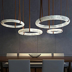 Люстра в форме обруча из натурального камня Minerals of Light варинант исполнения - 7 | Loft Concept в Казани