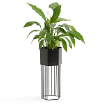 Кашпо Elevated Planters Сlive 59 черное  варинант исполнения - 3 | Loft Concept в Казани