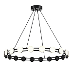 Люстра кольцевая с круглыми светодиодными источниками света Maxine Light варинант исполнения - 1 | Loft Concept в Казани