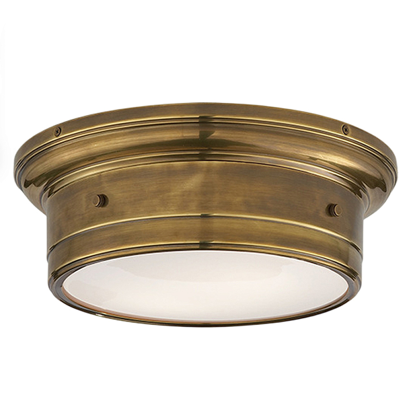 Потолочный светильник круглый цвета состаренная латунь Modern Simple Ceiling Light Латунь Белый Потолочный светильник круглый цвета состаренная латунь Modern Simple Ceiling Light Латунь Белый в Казани | Loft Concept