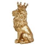 Статуэтка лев с детализированной гривой и изящной короной Lion Crown  варинант исполнения - 2 | Loft Concept в Казани