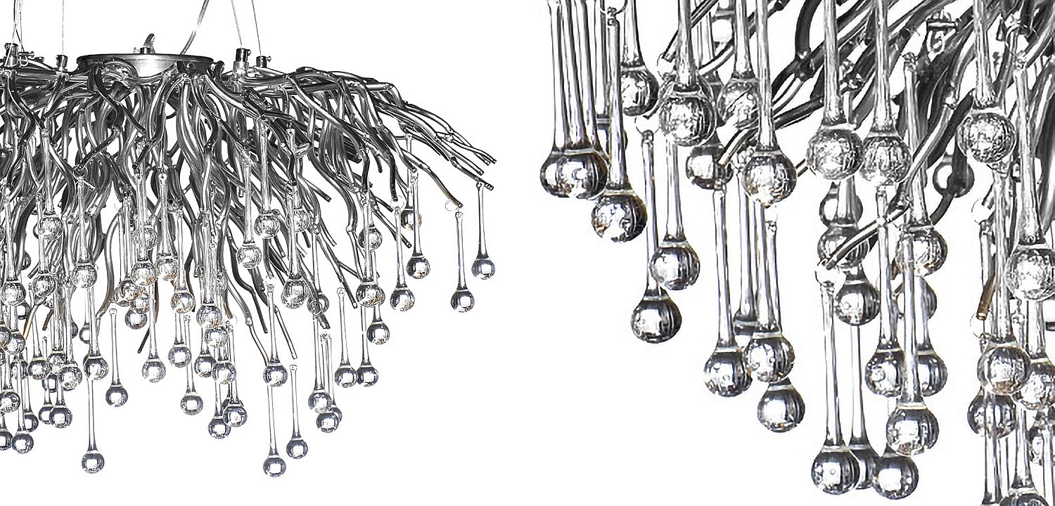 Люстра Droplet Chrome Chandelier 80 Люстра Droplet Chrome Chandelier 80 - Loft-Concept в Казани