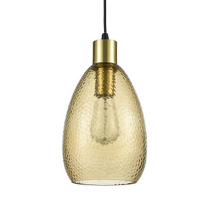 Подвесной светильник Colored Corrugated Shade amber