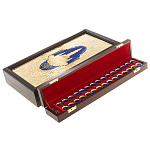 Нарды настольные из натурального камня лазурит и долерит Backgammon from Stone варинант исполнения - 5 | Loft Concept в Казани