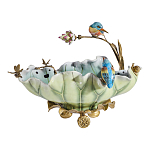 Чаша в виде листка лотоса с птицами Eden Garden варинант исполнения - 3 | Loft Concept в Казани