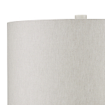 Настольная лампа мраморная с тканевым цилиндрическим абажуром Sharpened варинант исполнения - 2 | Loft Concept в Казани