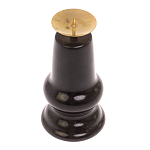 Подсвечник из натурального камня змеевик чёрного цвета Stone Candlestick варинант исполнения - 3 | Loft Concept в Казани