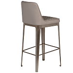 Стул барный светло-серый из экокожи Spectacular High Bar Stool варинант исполнения - 2 | Loft Concept в Казани