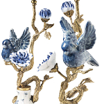 Подсвечник Candleholder Birds Atlanta Set 2 Pcs варинант исполнения - 3 | Loft Concept в Казани