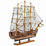 Декоративная модель деревянного парусника With The low варинант исполнения - 2 | Loft Concept в Казани