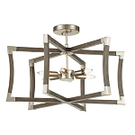 Подвесной светильник в форме фонаря серый Gray Eco Lantern варинант исполнения - 2 | Loft Concept в Казани