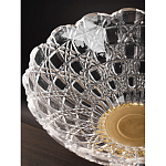 Чаша стеклянная прозрачная на бронзовой подставке с фигуркой девушки Eden Garden варинант исполнения - 7 | Loft Concept в Казани