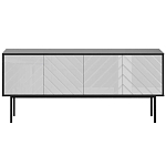 Длинная тумба с зеркальным декором Serena варинант исполнения - 4 | Loft Concept в Казани