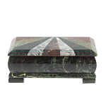 Шкатулка для денег с мозаикой из натуральных камней Stone Casket варинант исполнения - 2 | Loft Concept в Казани