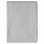 Плед из шерсти мериноса серого цвета 130×180 см Gray Waves варинант исполнения - 1 | Loft Concept в Казани