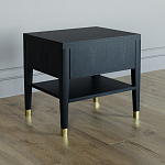 Прикроватная тумбочка с ящиком Elsa Dreams Black варинант исполнения - 4 | Loft Concept в Казани