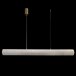 Подвесной светильник линейный цилиндрической формы из натурального алебастра Alabaster Geometry варинант исполнения - 2 | Loft Concept в Казани