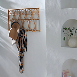 Настенная вешалка из ротанга Wila Wall Hanger L варинант исполнения - 2 | Loft Concept в Казани