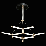 Люстра с геометрической конструкцией из вытянутых цилиндрических плафонов Hex Scaffold  варинант исполнения - 3 | Loft Concept в Казани