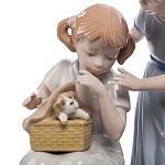 Статуэтка фарфоровая Девочки с собачками Charming Statuette варинант исполнения - 1 | Loft Concept в Казани