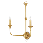 Бра настенное золотого цвета в форме подсвечника Graceful Smoothness варинант исполнения - 2 | Loft Concept в Казани