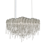 Люстра подвесная с металлическими цепочками и изогнутыми металлическими дугами 72 см Atlantis Chain варинант исполнения - 1 | Loft Concept в Казани