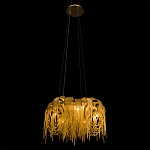 Люстра подвесная круглая с изогнутыми металлическими дугами и ниспадающими цепочками 65 см Atlantis Chain варинант исполнения - 5 | Loft Concept в Казани