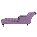 Кушетка фиолетовая с мягкой обивкой из велюра Michael Couch варинант исполнения - 2 | Loft Concept в Казани