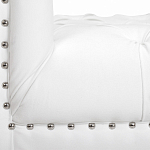 Кушетка белая с мягкой обивкой из велюра Michael Couch варинант исполнения - 6 | Loft Concept в Казани